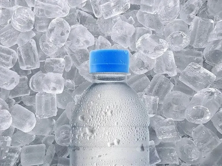 drinking cold water